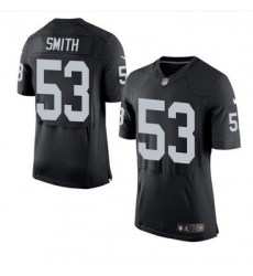 Nike Oakland Raiders #53 Malcolm Smith Black Team Color Men 27s Stitched NFL New Elite Jersey Nike Oakland Raiders #53 Malcolm Smith Black Team Color Men 27s Stitched NFL New Elite Jersey