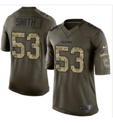 Nike Oakland Raiders #53 Malcolm Smith Green Men 27s Stitched NFL Limited Salute to Service Jersey Nike Oakland Raiders #53 Malcolm Smith Green Men 27s Stitched NFL Limited Salute to Service Jersey