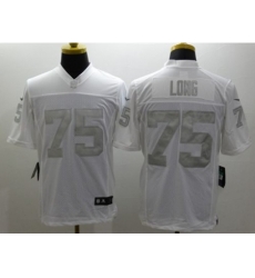 Nike Oakland Raiders 75 Howie Long White Limited Platinum NFL Jersey Nike Oakland Raiders 75 Howie Long White Limited Platinum NFL Jersey