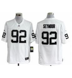 Nike Oakland Raiders 92 Richard Seymour White Game NFL Jersey Nike Oakland Raiders 92 Richard Seymour White Game NFL Jersey