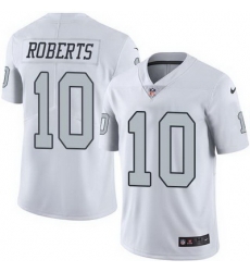 Nike Raiders #10 Seth Roberts White Mens Stitched NFL Limited Rush Jersey Nike Raiders #10 Seth Roberts White Mens Stitched NFL Limited Rush Jersey