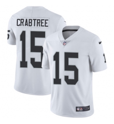 Nike Raiders #15 Michael Crabtree White Mens Stitched NFL Vapor Untouchable Limited Jersey Nike Raiders #15 Michael Crabtree White Mens Stitched NFL Vapor Untouchable Limited Jersey