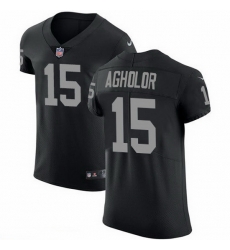 Nike Raiders 15 Nelson Agholor Black Team Color Men Stitched NFL Vapor Untouchable Elite Jersey Nike Raiders 15 Nelson Agholor Black Team Color Men Stitched NFL Vapor Untouchable Elite Jersey