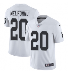 Nike Raiders #20 Obi Melifonwu White Mens Stitched NFL Vapor Untouchable Limited Jersey Nike Raiders #20 Obi Melifonwu White Mens Stitched NFL Vapor Untouchable Limited Jersey