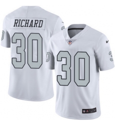 Nike Raiders #30 Jalen Richard White Mens Stitched NFL Limited Rush Jersey Nike Raiders #30 Jalen Richard White Mens Stitched NFL Limited Rush Jersey