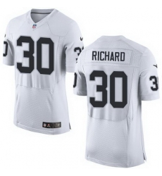 Nike Raiders #30 Jalen Richard White Mens Stitched NFL New Elite Jersey Nike Raiders #30 Jalen Richard White Mens Stitched NFL New Elite Jersey