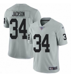 Nike Raiders #34 Bo Jackson Silver Men's Stitched NFL Limited jersey Nike Raiders #34 Bo Jackson Silver Men's Stitched NFL Limited jersey