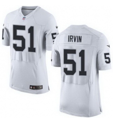 Nike Raiders #51 Bruce Irvin White Mens Stitched NFL New Elite Jersey Nike Raiders #51 Bruce Irvin White Mens Stitched NFL New Elite Jersey