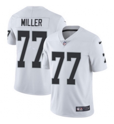 Nike Raiders #77 Kolton Miller White Mens Stitched NFL Vapor Untouchable Limited Jersey Nike Raiders #77 Kolton Miller White Mens Stitched NFL Vapor Untouchable Limited Jersey