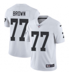 Nike Raiders 77 Trent Brown White Men Stitched NFL Vapor Untouchable Limited Jersey Nike Raiders 77 Trent Brown White Men Stitched NFL Vapor Untouchable Limited Jersey