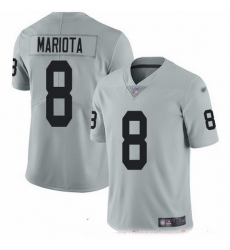 Nike Raiders 8 Marcus Mariota Silver Men Stitched NFL Limited Inverted Legend Jersey Nike Raiders 8 Marcus Mariota Silver Men Stitched NFL Limited Inverted Legend Jersey