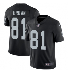Nike Raiders #81 Tim Brown Black Team Color Mens Stitched NFL Vapor Untouchable Limited Jersey Nike Raiders #81 Tim Brown Black Team Color Mens Stitched NFL Vapor Untouchable Limited Jersey