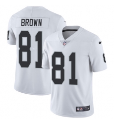 Nike Raiders #81 Tim Brown White Mens Stitched NFL Vapor Untouchable Limited Jersey Nike Raiders #81 Tim Brown White Mens Stitched NFL Vapor Untouchable Limited Jersey