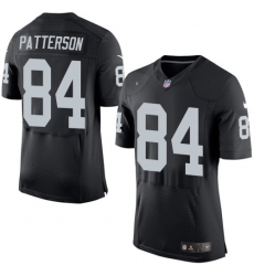 Nike Raiders #84 Cordarrelle Patterson Black Team Color Mens Stitched NFL New Elite Jersey Nike Raiders #84 Cordarrelle Patterson Black Team Color Mens Stitched NFL New Elite Jersey