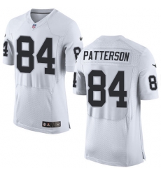 Nike Raiders #84 Cordarrelle Patterson White Mens Stitched NFL New Elite Jersey Nike Raiders #84 Cordarrelle Patterson White Mens Stitched NFL New Elite Jersey