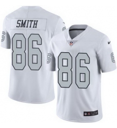 Nike Raiders #86 Lee Smith White Mens Stitched NFL Limited Rush Jersey Nike Raiders #86 Lee Smith White Mens Stitched NFL Limited Rush Jersey