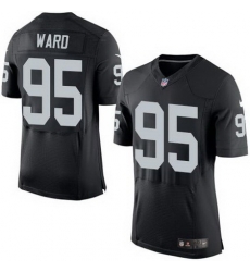 Nike Raiders #95 Jihad Ward Black Team Color Mens Stitched NFL New Elite Jersey Nike Raiders #95 Jihad Ward Black Team Color Mens Stitched NFL New Elite Jersey