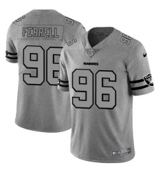 Nike Raiders 96 Clelin Ferrell 2019 Gray Gridiron Gray Vapor Untouchable Limited Jersey Nike Raiders 96 Clelin Ferrell 2019 Gray Gridiron Gray Vapor Untouchable Limited Jersey