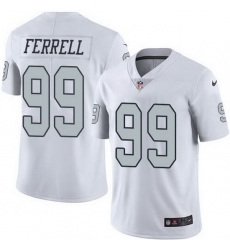 Nike Raiders 99 Clelin Ferrell White Men Stitched NFL Limited Rush Jersey Nike Raiders 99 Clelin Ferrell White Men Stitched NFL Limited Rush Jersey