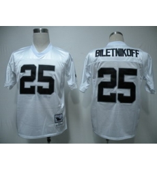 Oakland Raiders 25 BILETNIKOFF Throwback White Jerseys Oakland Raiders 25 BILETNIKOFF Throwback White Jerseys