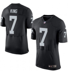 Oakland Raiders #7 Marquette King Mens Black Elite Jersey Oakland Raiders #7 Marquette King Mens Black Elite Jersey