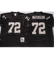 Oakland Raiders Black #72 MATUSZAK Black Stitched NCAA Jersey Oakland Raiders Black #72 MATUSZAK Black Stitched NCAA Jersey
