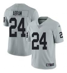 Raiders 24 Abram grey fashion jersey Raiders 24 Abram grey fashion jersey