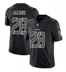 Raiders 28 Josh Jacobs Black Impact Rush Limited Jersey Raiders 28 Josh Jacobs Black Impact Rush Limited Jersey