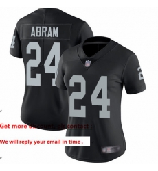 Raiders 24 Johnathan Abram Black Team Color Women Stitched Football Vapor Untouchable Limited Jersey Raiders 24 Johnathan Abram Black Team Color Women Stitched Football Vapor Untouchable Limited Jersey