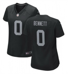 Women Las Vegas Raiders 0 Jakorian Bennett Black Stitched Jersey Run Small Women Las Vegas Raiders 0 Jakorian Bennett Black Stitched Jersey Run Small