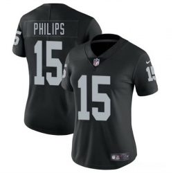 Women Las Vegas Raiders 15 Kyle Philips Black 2025 Vapor Stitched Jersey