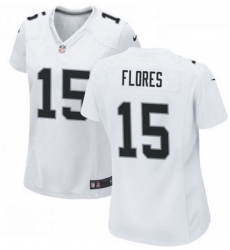 Women Las Vegas Raiders 15 Tom Flores White Limited Jersey Women Las Vegas Raiders 15 Tom Flores White Limited Jersey