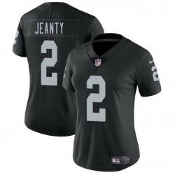 Women Las Vegas Raiders 2 Ashton Jeanty Black 2025 Vapor Stitched Jersey