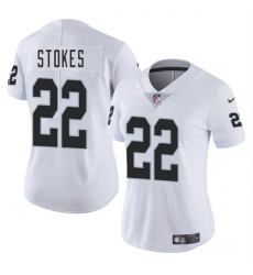 Women Las Vegas Raiders 22 Eric Stokes White 2025 Vapor Stitched Jersey Women Las Vegas Raiders 22 Eric Stokes White 2025 Vapor Stitched Jersey
