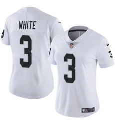 Women Las Vegas Raiders 3 Zamir White White Vapor Stitched Jersey Women Las Vegas Raiders 3 Zamir White White Vapor Stitched Jersey