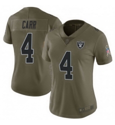 Women Las Vegas Raiders 4 Derek Carr 2017 Salute To Service Limited Jersey Women Las Vegas Raiders 4 Derek Carr 2017 Salute To Service Limited Jersey