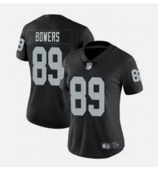 Women Las Vegas Raiders 89 Brock Bowers Black Vapor Stitched Football Jersey Women Las Vegas Raiders 89 Brock Bowers Black Vapor Stitched Football Jersey