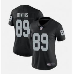 Women Las Vegas Raiders 89 Brock Bowers Black Vapor Stitched Football Jersey 