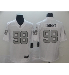 Women Las Vegas Raiders 98 Maxx Crosby White Color Rush Limited Stitched Jersey Women Las Vegas Raiders 98 Maxx Crosby White Color Rush Limited Stitched Jersey