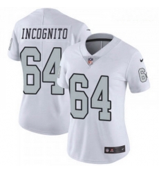Women NIke Oakland Raiders #64 Richie Incognito Vapor Limited Rush Jersey Women NIke Oakland Raiders #64 Richie Incognito Vapor Limited Rush Jersey