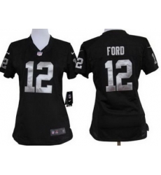 Women Nike Oakland Raiders #12 Jacoby Ford Black Nike NFL Jerseys Women Nike Oakland Raiders #12 Jacoby Ford Black Nike NFL Jerseys