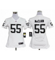 Women Nike Oakland Raiders #55 Rolando McClain White jerseys Women Nike Oakland Raiders #55 Rolando McClain White jerseys