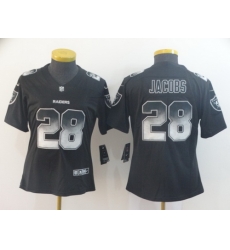 Women Nike Raiders 28 Josh Jacobs Black Arch Smoke Vapor Untouchable Limited Jersey Women Nike Raiders 28 Josh Jacobs Black Arch Smoke Vapor Untouchable Limited Jersey