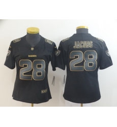 Women Nike Raiders 28 Josh Jacobs Black Gold Vapor Untouchable Limited Jersey Women Nike Raiders 28 Josh Jacobs Black Gold Vapor Untouchable Limited Jersey