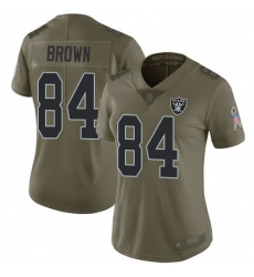 Womens Antonio Brown Limited Olive Jersey Oakland Raiders Football 84 Jersey 2017 Salute to Service Jersey Womens Antonio Brown Limited Olive Jersey Oakland Raiders Football 84 Jersey 2017 Salute to Service Jersey