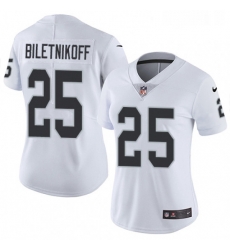 Womens Nike Oakland Raiders 25 Fred Biletnikoff White Vapor Untouchable Limited Player NFL Jersey Womens Nike Oakland Raiders 25 Fred Biletnikoff White Vapor Untouchable Limited Player NFL Jersey
