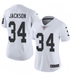 Womens Nike Oakland Raiders 34 Bo Jackson White Vapor Untouchable Limited Player NFL Jersey Womens Nike Oakland Raiders 34 Bo Jackson White Vapor Untouchable Limited Player NFL Jersey