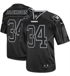 Nike Raiders #34 Bo Jackson Lights Out Black Youth Stitched NFL Elite Jersey Nike Raiders #34 Bo Jackson Lights Out Black Youth Stitched NFL Elite Jersey
