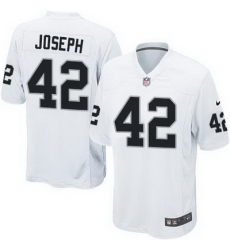Nike Raiders #42 Karl Joseph White Youth Stitched NFL Elite Jersey Nike Raiders #42 Karl Joseph White Youth Stitched NFL Elite Jersey