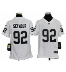 Nike Youth NFL Oakland Raiders #92 Richard Seymour White Jerseys Nike Youth NFL Oakland Raiders #92 Richard Seymour White Jerseys